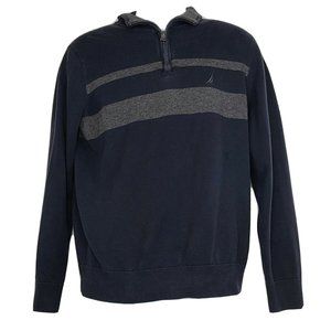 Nautica Men's SZ:M Navy Pullover Collared Sweater